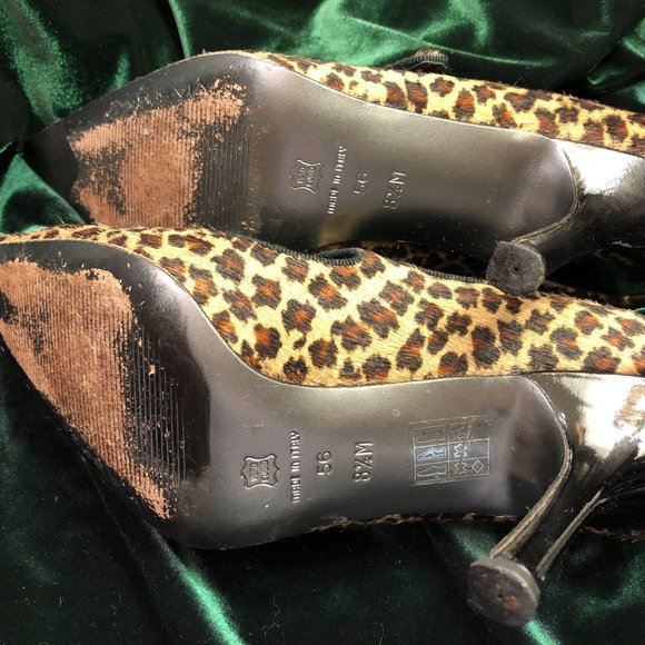 Sexy Calf Skin Leopard Print Heel (Size 8.5) - Picture 7 of 11